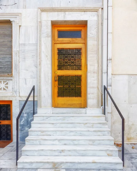 Дверь Дом Элегант Афины Греция — стоковое фото