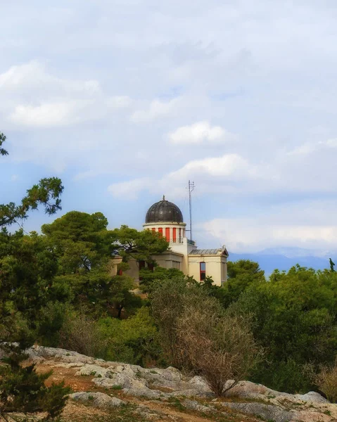 Aten Grekland Den Nationella Observatoriet Klassisk Byggnad Dome — Stockfoto