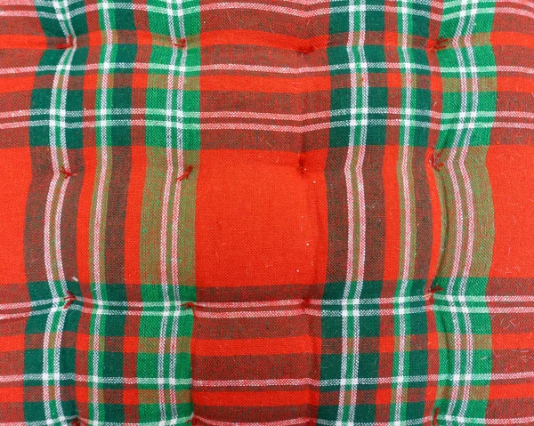 Klasická Červená Zelená Tatarská Tkanina — Stock fotografie