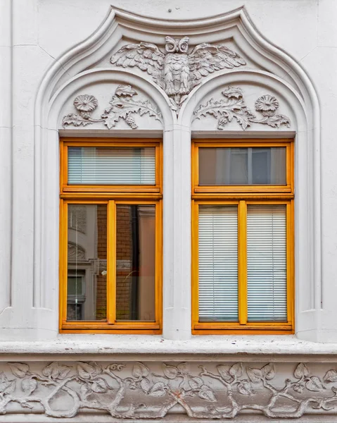Art Nouveau House Windows Alemania — Foto de Stock