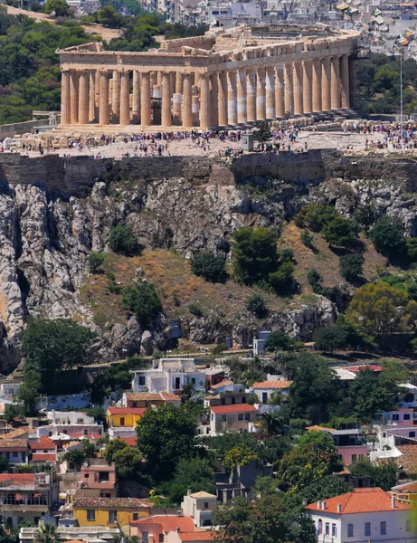 Templo Mármore Antigo Parthenon Colina Acropolis Atenas Greece — Fotografia de Stock