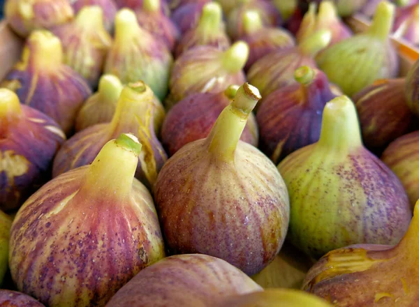 Figos Frescos Orgânicos Perto Para Venda Mercado Local — Fotografia de Stock