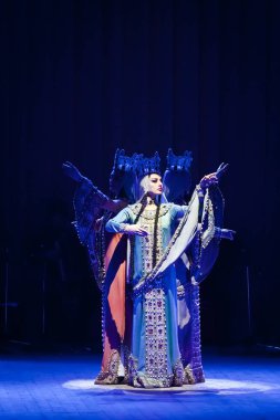 Sukhishvili, dünyaca ünlü Kadınlar Gürcistan Ulusal Bale, dans Vinnitsa, Ukrayna, 25.02.2012 konserde spot içinde