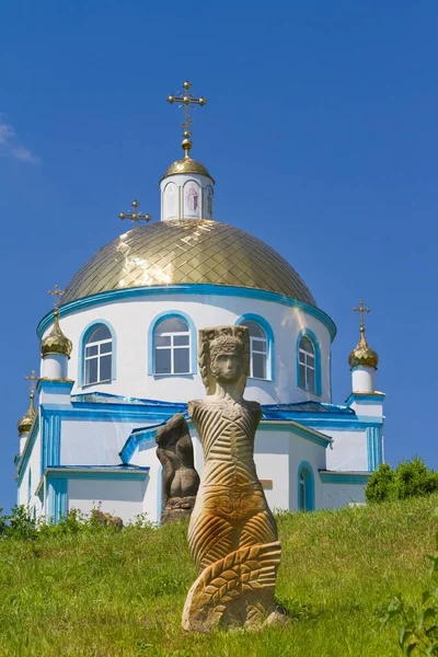 Busha Ukraine 2019 Sculptures Symboliques Néo Païennes Modernes Symbolisant Les — Photo