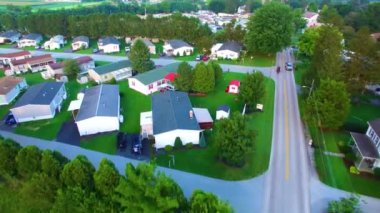 Amish kırsal ve Drone tarafından Amish çiftlikleri