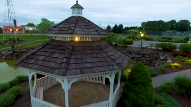 Amish Wsi Wiatrak Przez Drone — Wideo stockowe