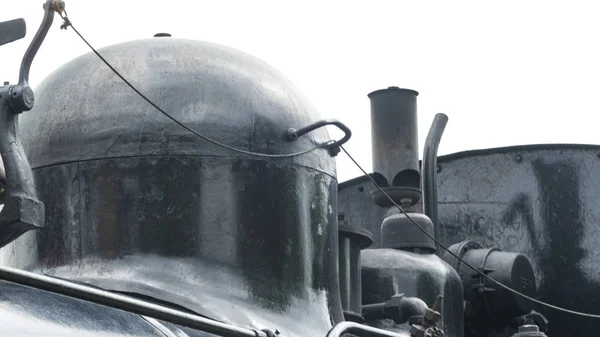 Närbild Steam Train Whistle — Stockfoto