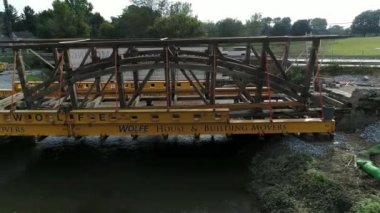 Ronks, Pennsylvania, Eylül 2018 - 174 yıl yaşlı, Herr'ın değirmen sökülmesi Amish ülke Bridge'de kaplı
