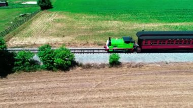 Strasburg, Pennsylvania, Haziran 2018 - Percy Steam Engine by Amish Farmlands