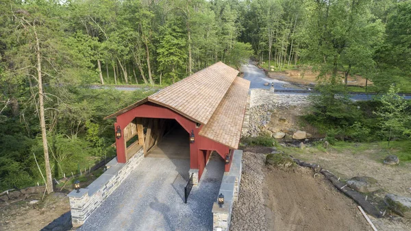 Pennsylvania Dutch Covered Kissing Bridge