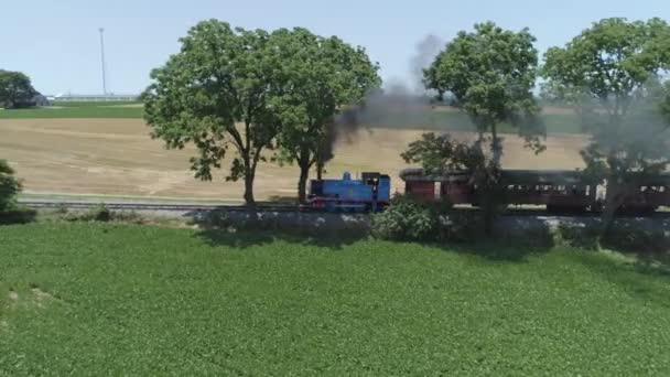 Strasburg Pennsylvania Haziran 2019 Amish Kırsalı Boyunca Bir Drone Tarafından — Stok video
