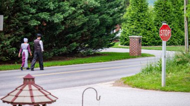 Bir adam ve bir kadın yemyeşil yemyeşil bir yolda yürüyor. Geleneksel giysiler giymişler, birlikte huzurlu bir öğleden sonranın tadını çıkarıyorlar..