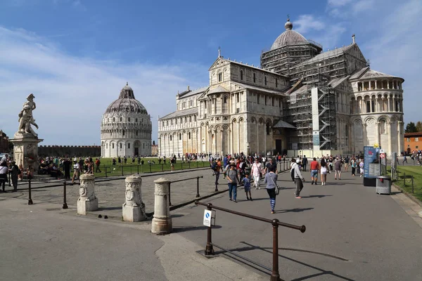 Pise Italie Septembre 2017 Les Touristes Font Tour Des Célèbres — Photo