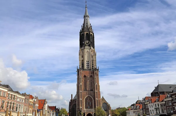 Torre Nova Igreja Nieuwe Kerk Delft Holanda — Fotografia de Stock