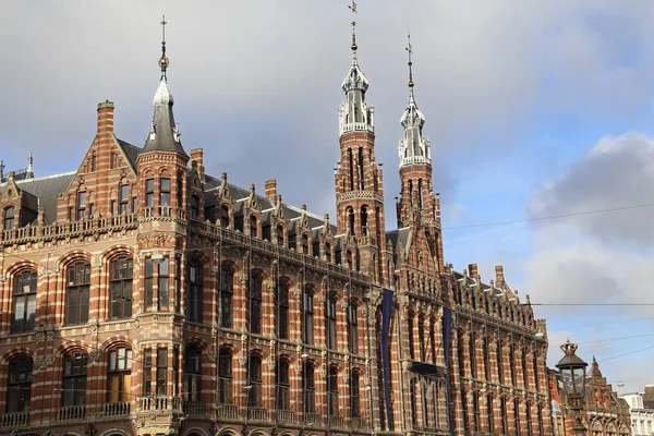 Historisches Gebäude Aus Dem Jahrhundert Amsterdam Holland — Stockfoto