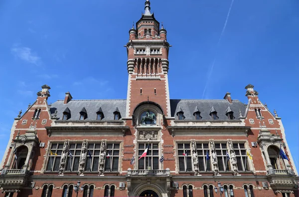 Rådhuset Dunkerque Och Dess Klockstapel Frankrike — Stockfoto