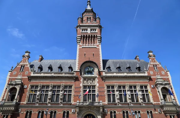 Het Stadhuis Van Duinkerken Klokkentoren Frankrijk — Stockfoto