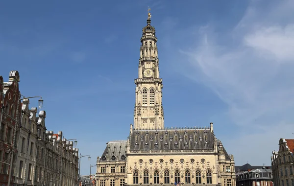 Ayuntamiento Campanario Arras Francia — Foto de Stock