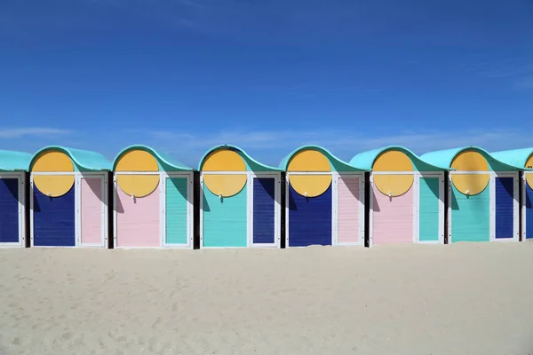 Cabanes Dans Les Arbres Plage Dunkerque France — Photo