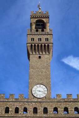 Palazzo Vecchio veya belediye binasına Piazza della Signoria Floransa, İtalya