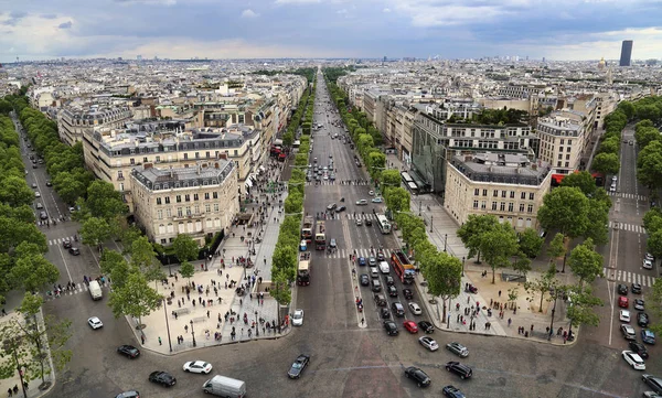 Paris Frankrike Maj 2018 View Paris Från Triumfbågen Tittar Ner — Stockfoto