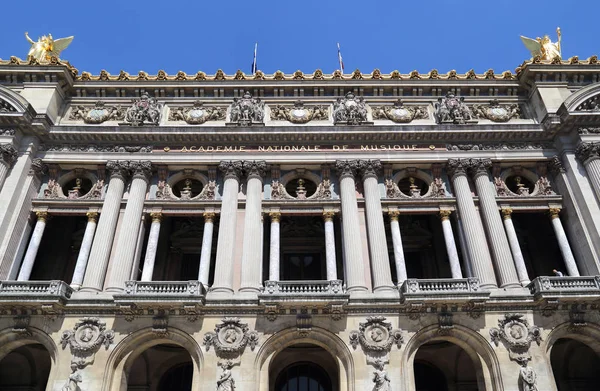Fasad Neo Klassiska Operan Byggnad Paris Frankrike — Stockfoto