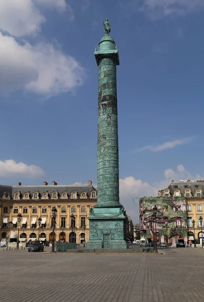 Paris Francja Maja 2018 Kolumna Vendome Placu Vendome Paryżu Maja — Zdjęcie stockowe