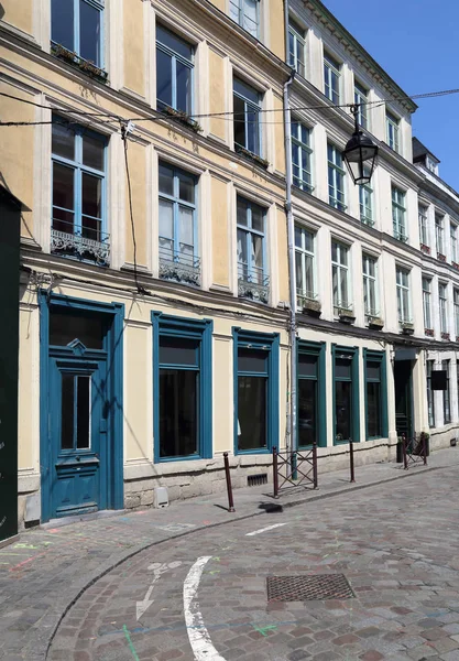 Historische Huizen Een Straat Oude Stad Van Lille Frankrijk — Stockfoto