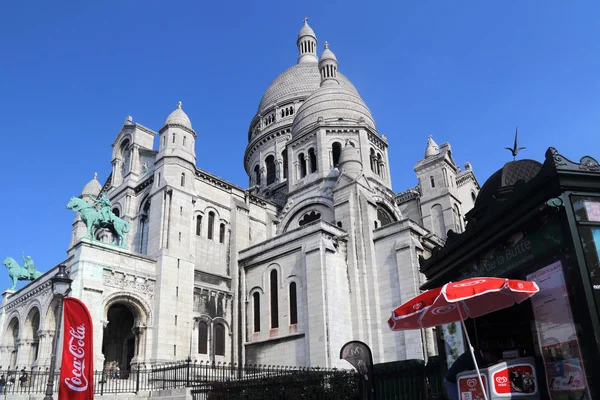 París Francia Mayo 2018 Coca Cola Firma Iglesia Del Sacre — Foto de Stock