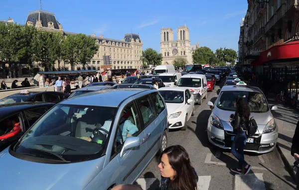 Paris França Maio 2018 Tráfego Movimentado Carros Paris França Paris — Fotografia de Stock