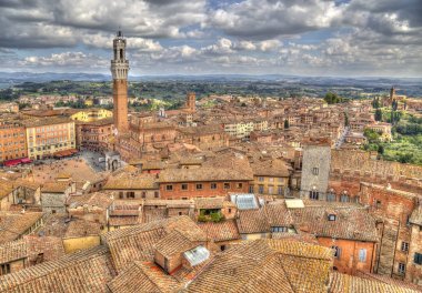 Şehir Toskana bölgesindeki Siena, İtalya