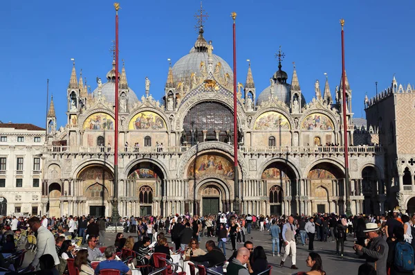 San marco bazilika v Benátkách, Itálie — Stock fotografie