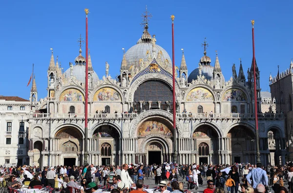 San marco bazilika v Benátkách, Itálie — Stock fotografie