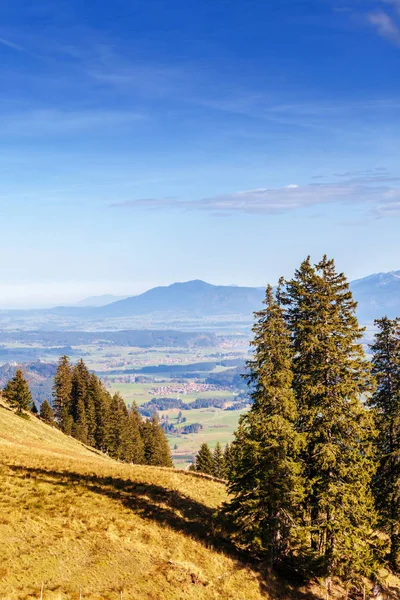 Areal View Hillside Magnificent Alps Mountain Range Germany — Stock Photo, Image