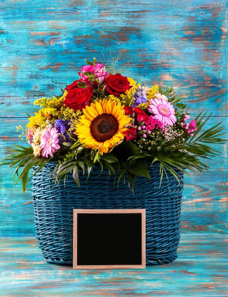 Herfst Stilleven Met Gerbera Zonnebloemen — Stockfoto