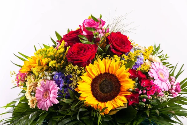 Autumn Still Life Gerbera Sunflowers — Stock Photo, Image