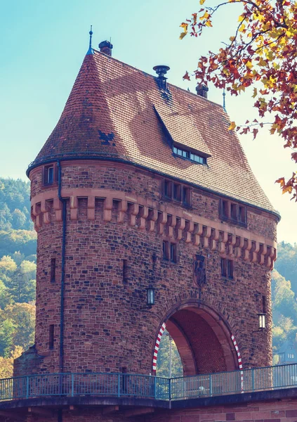 Medieval Bridge Gate Miltenberg Main River Lower Franconia Bavaria Germany — Stock Photo, Image