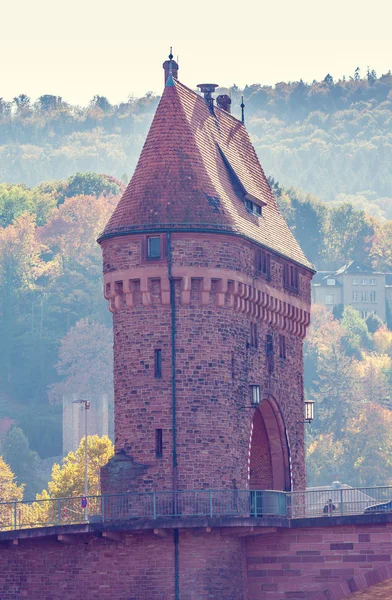 Medieval Bridge Gate Miltenberg Main River Lower Franconia Bavaria Germany — Stock Photo, Image