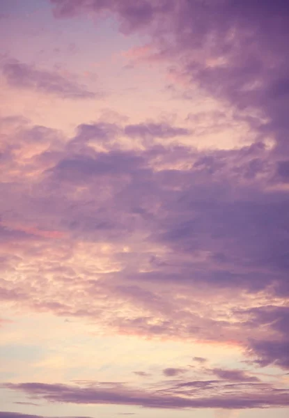 Céu Colorido Nuvens Pôr Sol — Fotografia de Stock