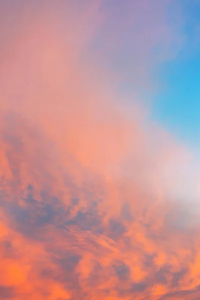 Céu Colorido Nuvens Pôr Sol — Fotografia de Stock