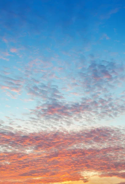 Céu Colorido Nuvens Pôr Sol — Fotografia de Stock