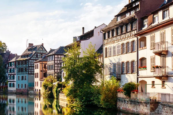 Strasbourg Old Colorful Traditional Houses Petite France Area — Stock Photo, Image