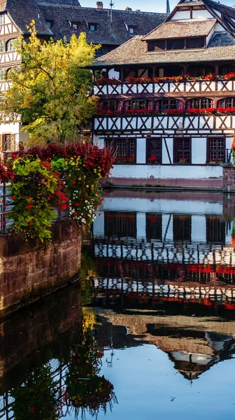 Strasbourg France Sentember 2018 Old Colorful Traditional Houses Petite France — Stock Photo, Image