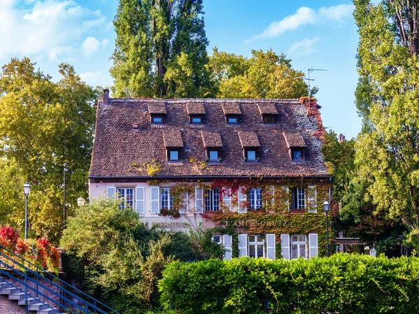 Strasbourg France Sentember 2018 Old Colorful Traditional Houses Petite France — Stock Photo, Image