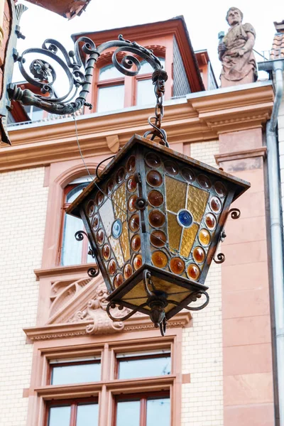 Old lantern on the old building — Stock Photo, Image