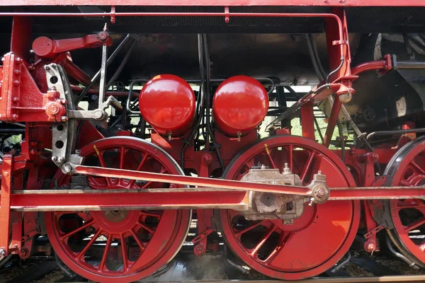 Steam Locomotive Detail Cranks Wheels — Stock Photo, Image