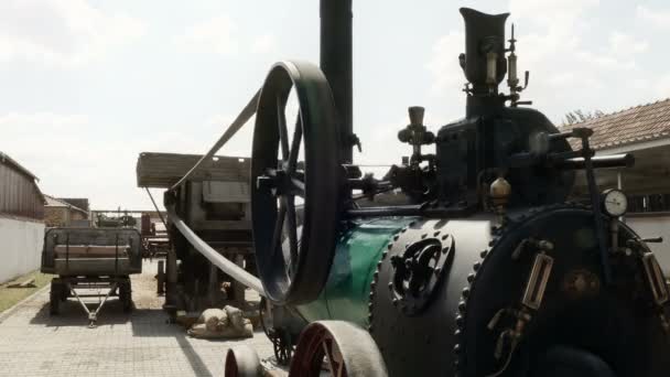 Μέρος Της History Agriculture Steam Engine Χρησιμοποιήθηκε Κίνητρο Για Την — Αρχείο Βίντεο