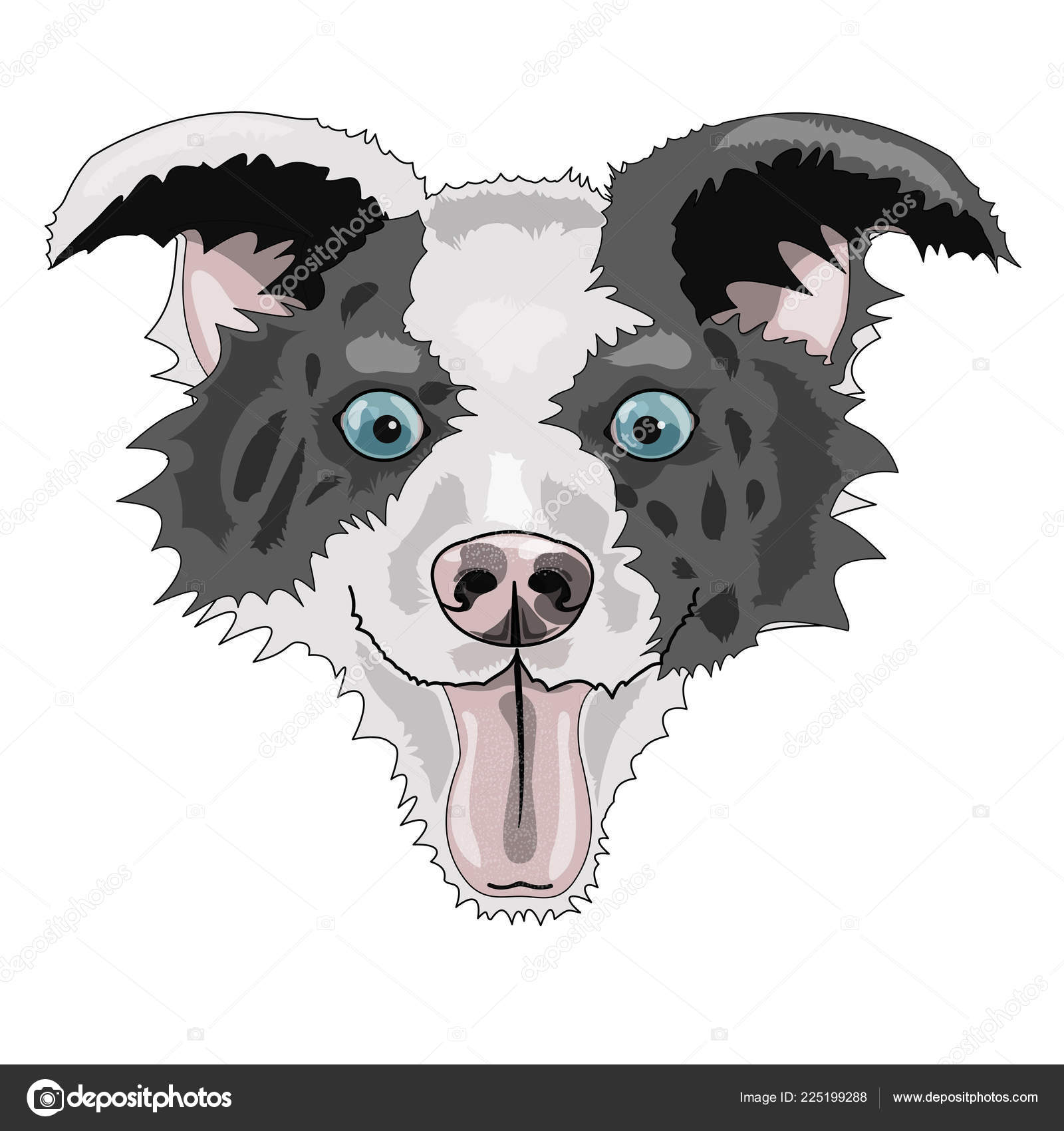 Drawings Of Dog Eyes Vector Illustration Dog Blue Eyes Scetch Vector Graphics Colored Drawing Stock Vector C Rebenok Ilya13 Gmail Com 225199288
