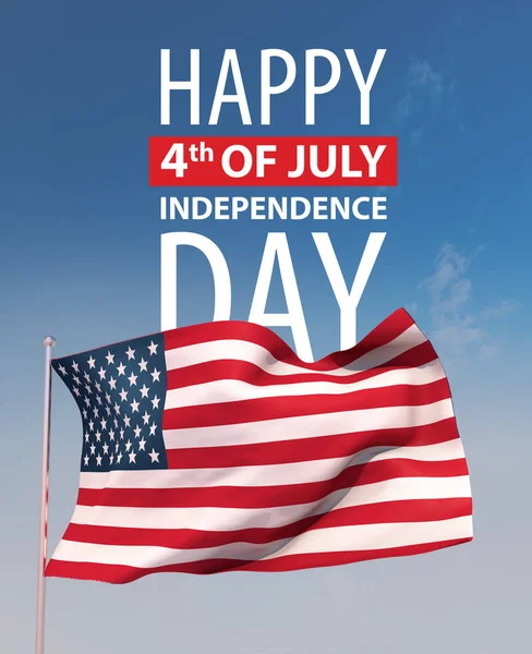 3d render, the 4th of july, independence day USA, the stars and stripes