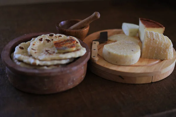 Diferentes Tipos Queso Cabra Queso Cabra Muy Sabroso Saludable Ecológico — Foto de Stock